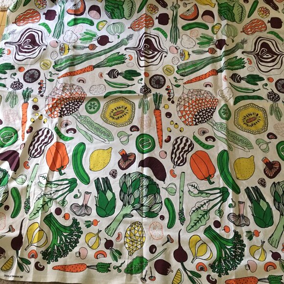IKEA Paulin Machado Colourful Veggies 2014 Large Fabric Material Panel - Picture 4 of 14